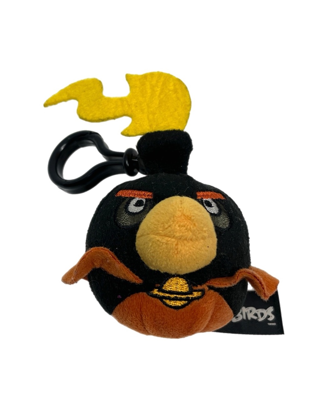 Angry Birds Space Firebomb Bird Plush Backpack Clip